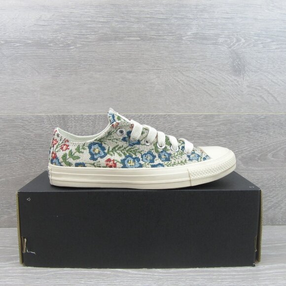 Converse CTAS OX Low Floral Tapestry Women's Size 8.5 Shoes NEW - Picture 2 of 12